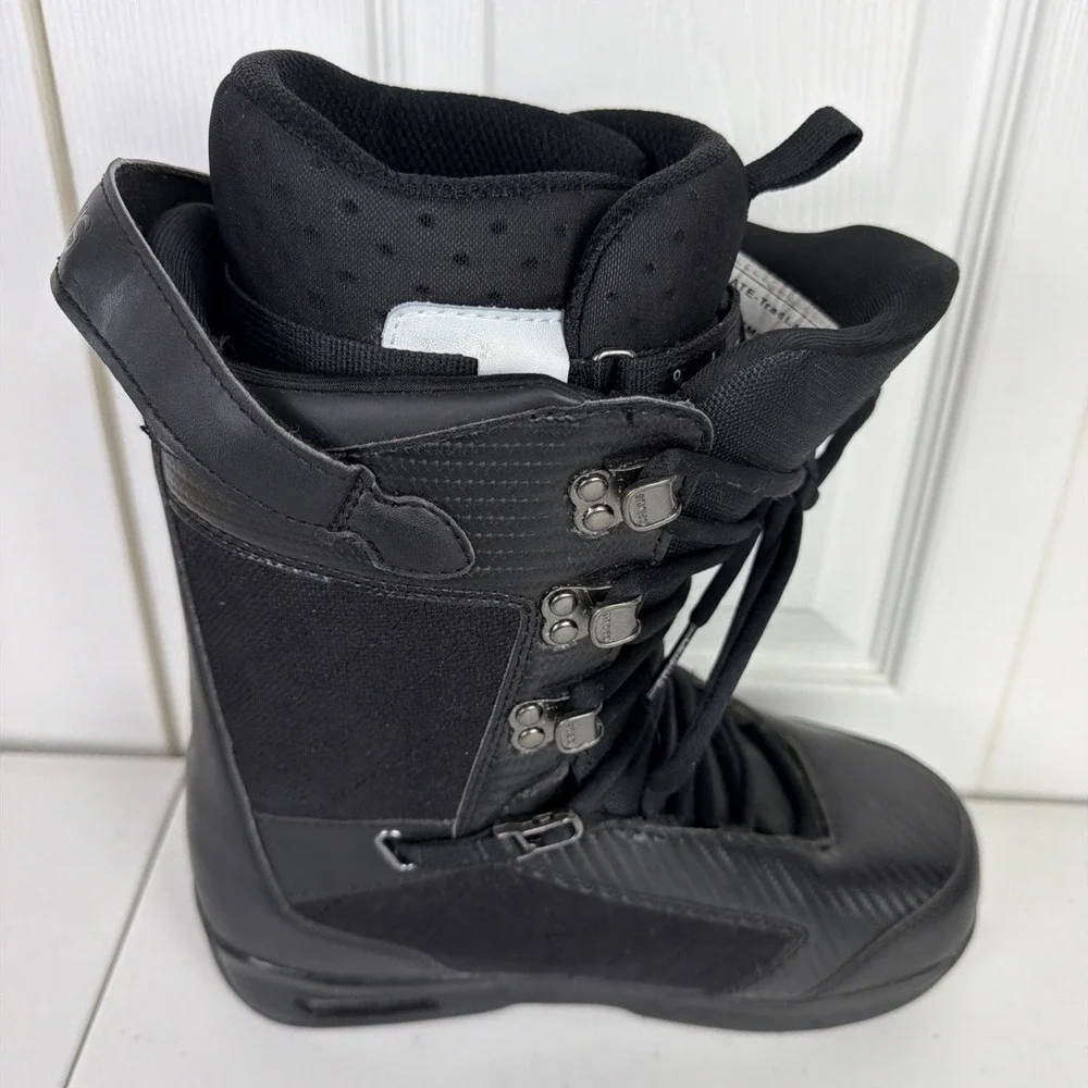 Celsius Snowboard Boots Dufficy Size 8 Climate Trad Lace Black Hemp Freestyle